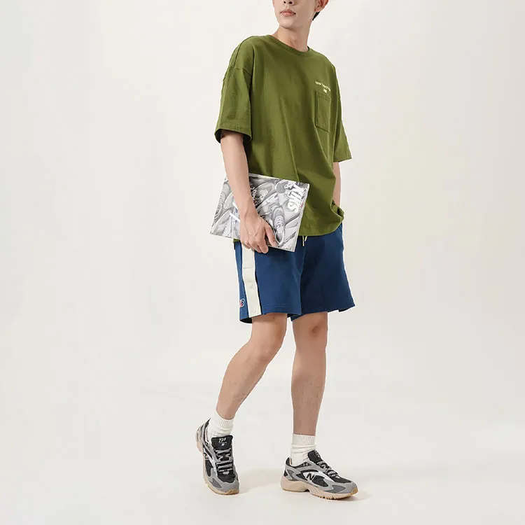 New Balance Drop Shoulder Sleeve T Shirt Men's Green-2