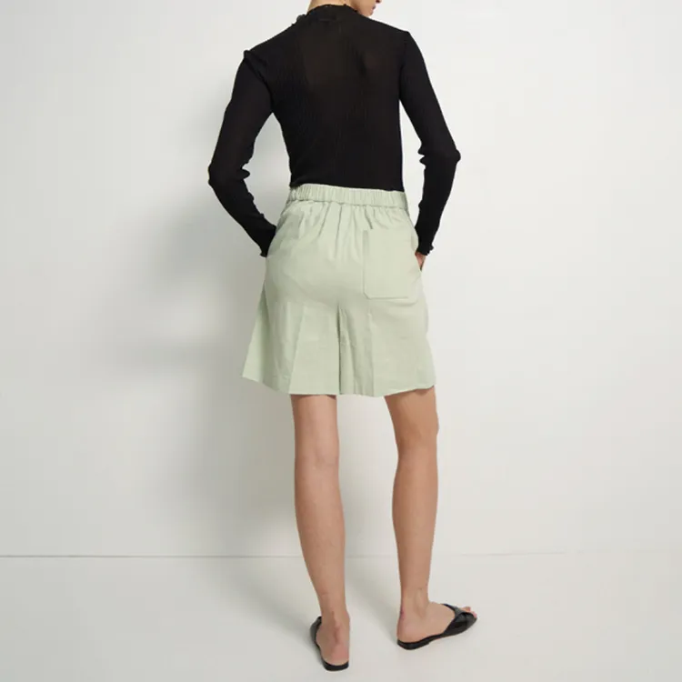 THEORY Casual Shorts Women's Mint Green-1