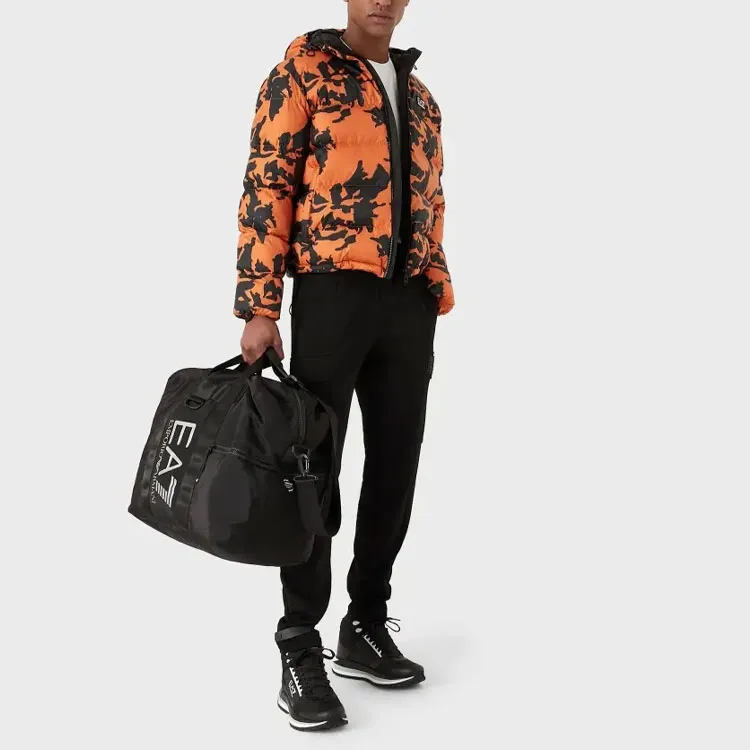 EMPORIO ARMANI EA7 FW22 Puffer Jacket Men's Orange-2