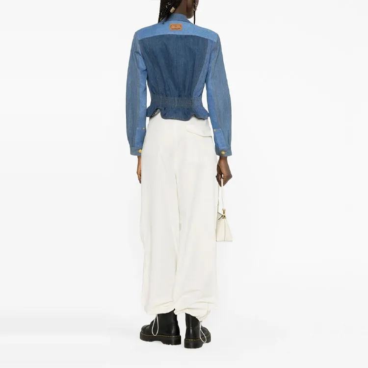 Marine Serre Panelled Denim Jacket-2