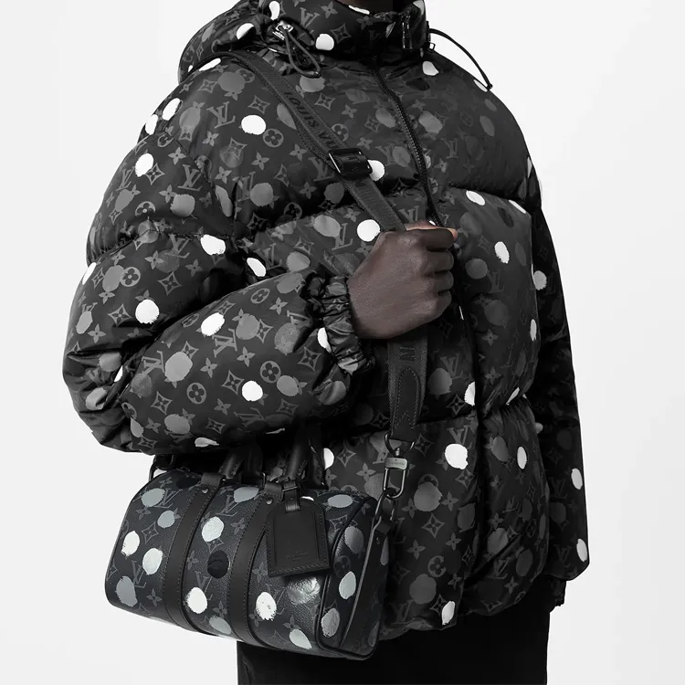LOUIS VUITTON X Yayoi Kusama Keepall 25 Monogram Eclipse Black/Silver-7
