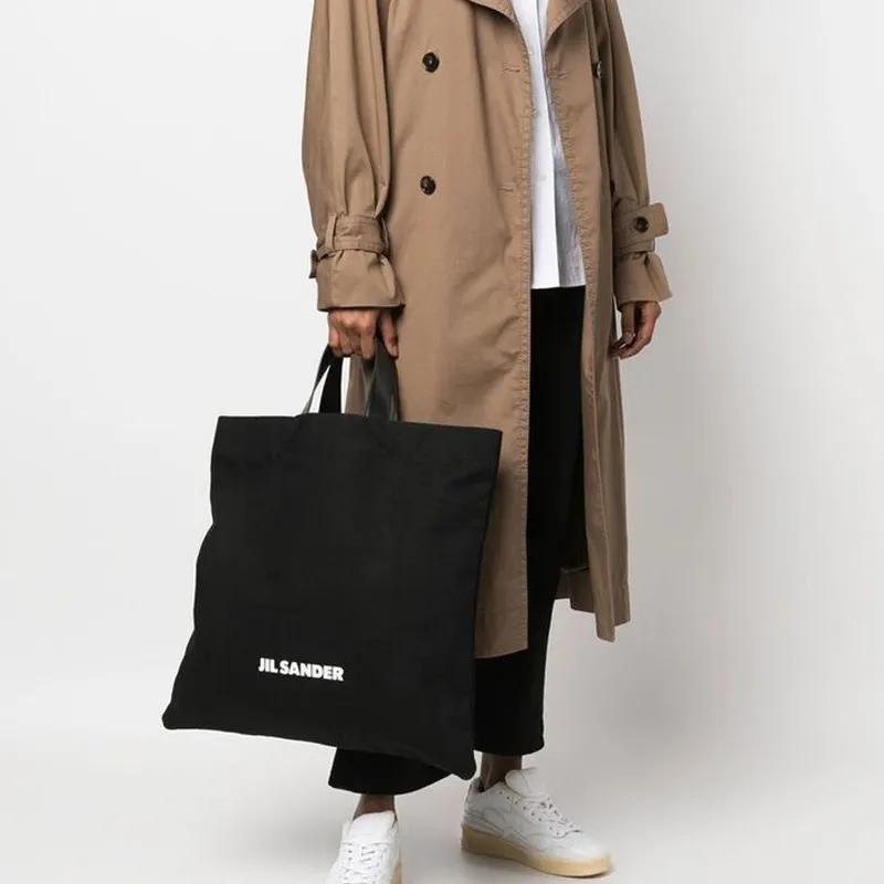 JIL SANDER Logo Printed Top Handle Bag-6