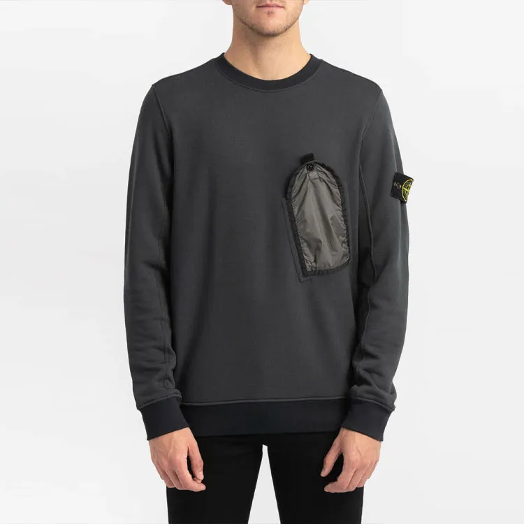 STONE ISLAND Sweatshirts Men Smoke Gray Mixed Color-1