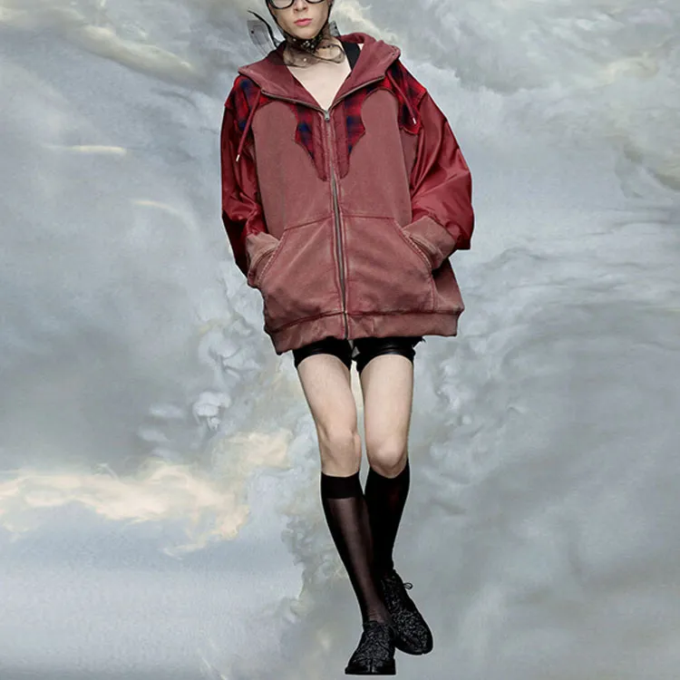 Maison Margiela Pendleton Yoke Drawstring Hoodie-1