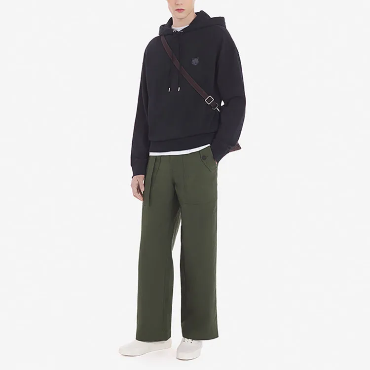 Maison Kitsune Fox Head Patch Drawstring Hoodie-2