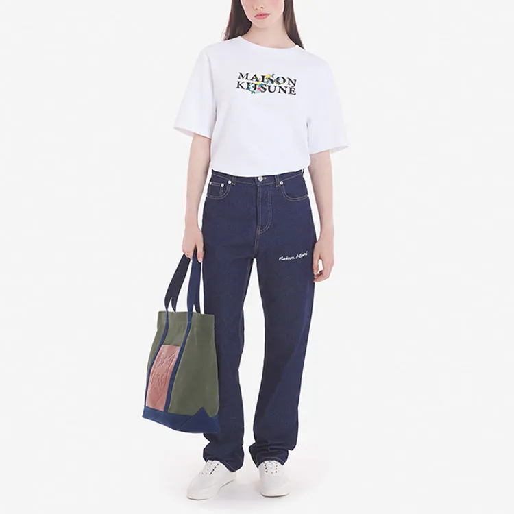 Maison Kitsune Jeans Women's Washed Indigo-3