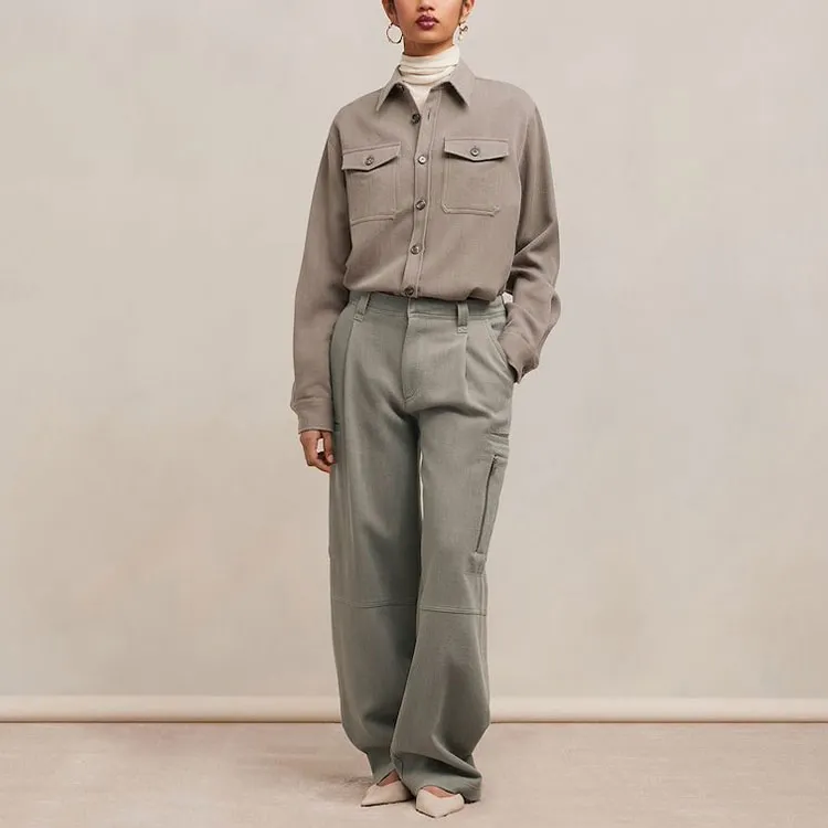 AMIPARIS Wide leg Virgin wool Trousers-1