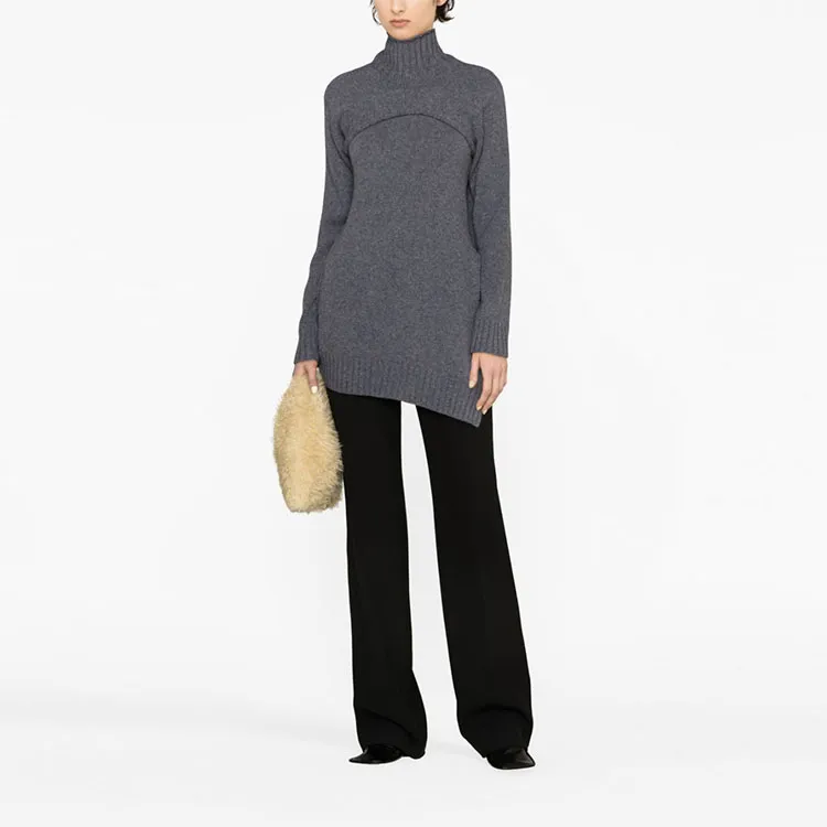 JIL SANDER Two-Piece Highneck Sweater-1