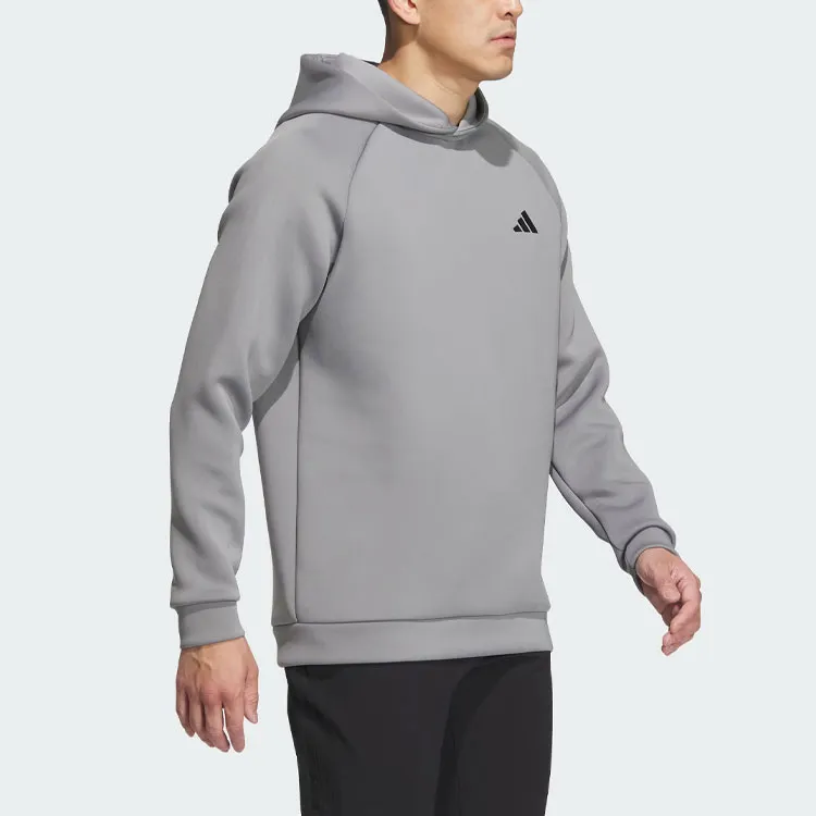 Adidas 3d Deboss Spacer Sleeve Hoodie Sweatshirt Men's Gray-3