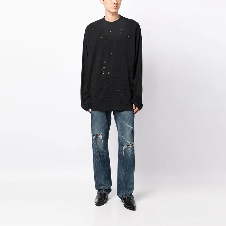 Vetements Destroyed Long Sleeve-1