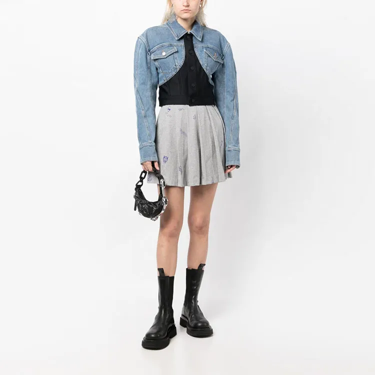 Vetements Graphic print Pleated Miniskirt-1