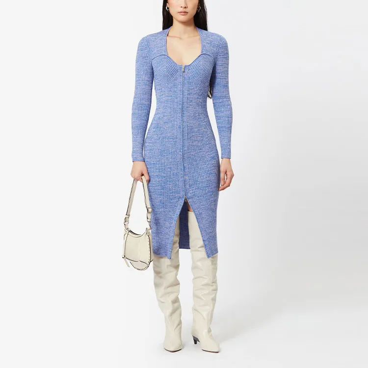 ISABEL MARANT Long-Sleeved Dresses Women's Lavender-1