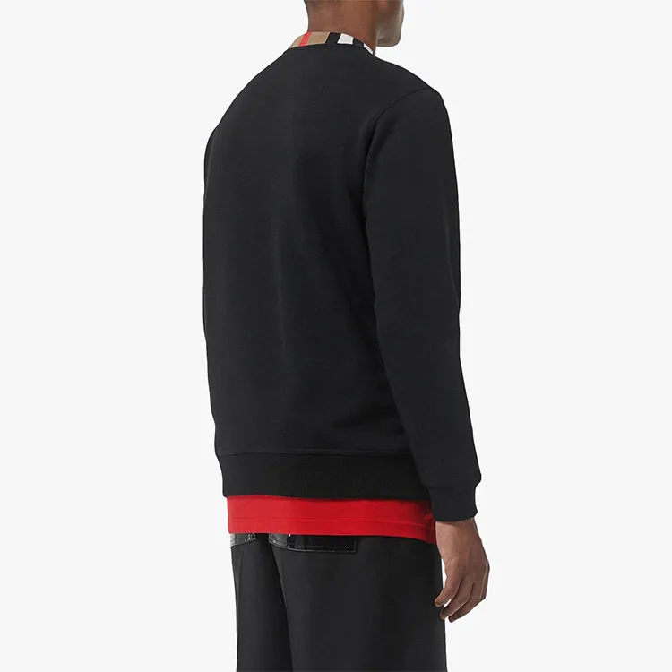 Burberry Long Sleeves Crewneck Pullovers Stripes Black-7