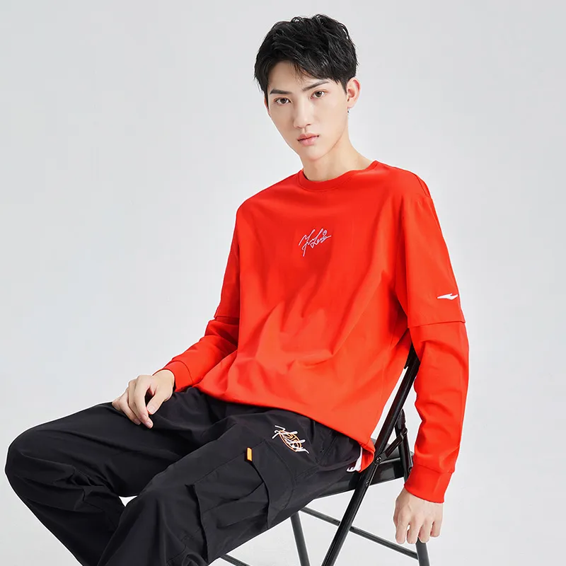 Erke T Shirts Men Bright Award Orange-2