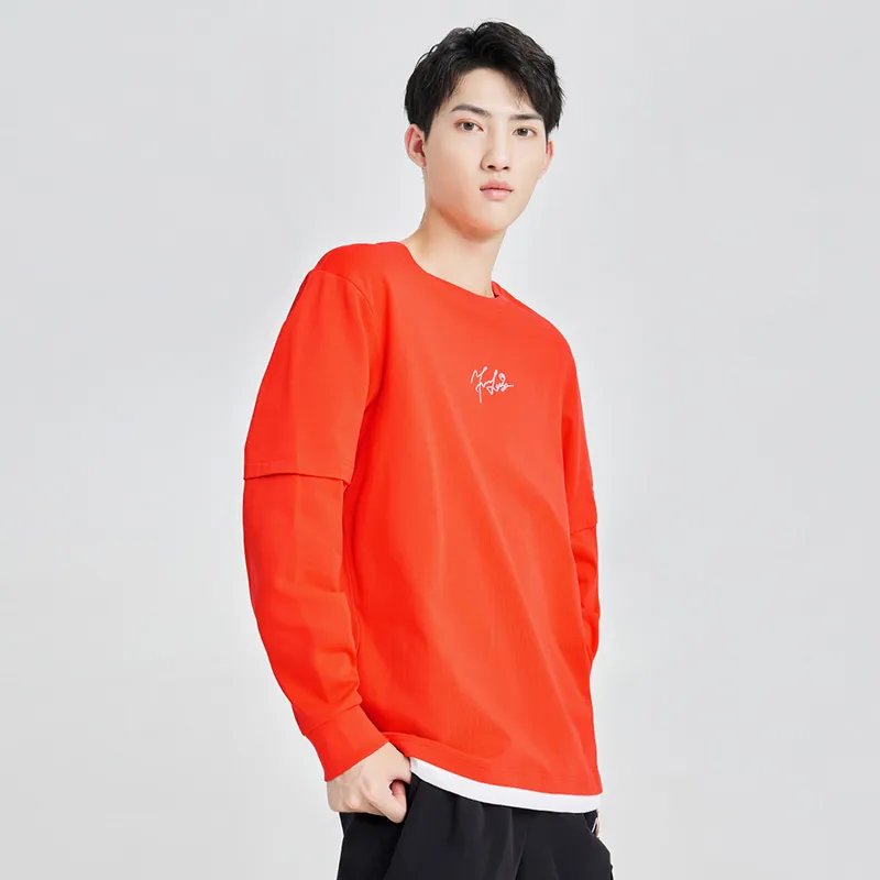 Erke T Shirts Men Bright Award Orange-3