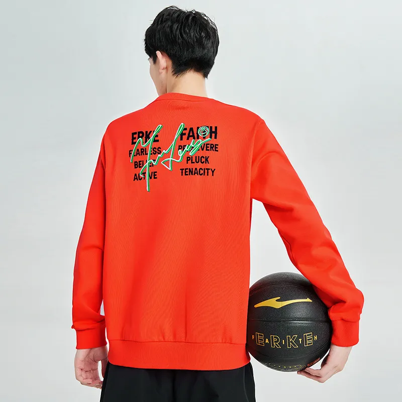 Erke Sweatshirt Men's Bright Prize Orange-6