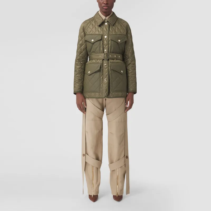 Burberry Jackets Women's Dark Fern Green-3