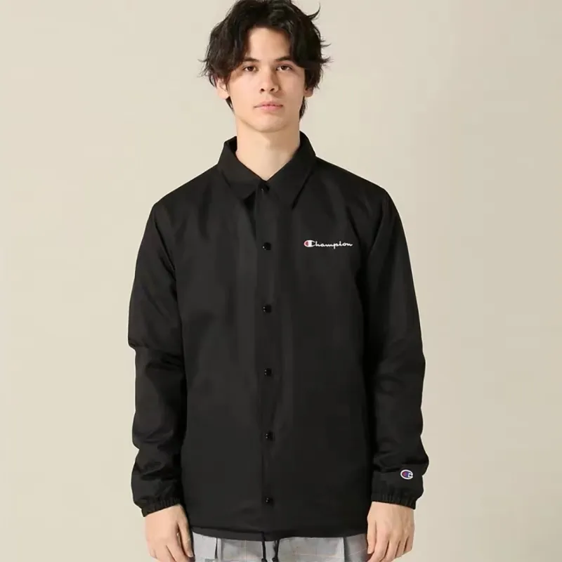 Champion Velvet feel Coat Japan Version Unisex Black-1