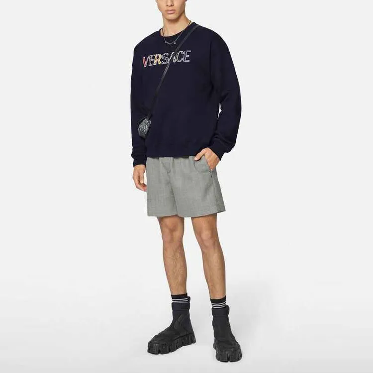 VERSACE Embroidered Monogram Sweatshirt-1