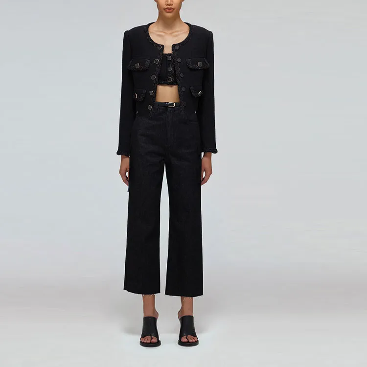 Self portrait Jeans Women's Black-2