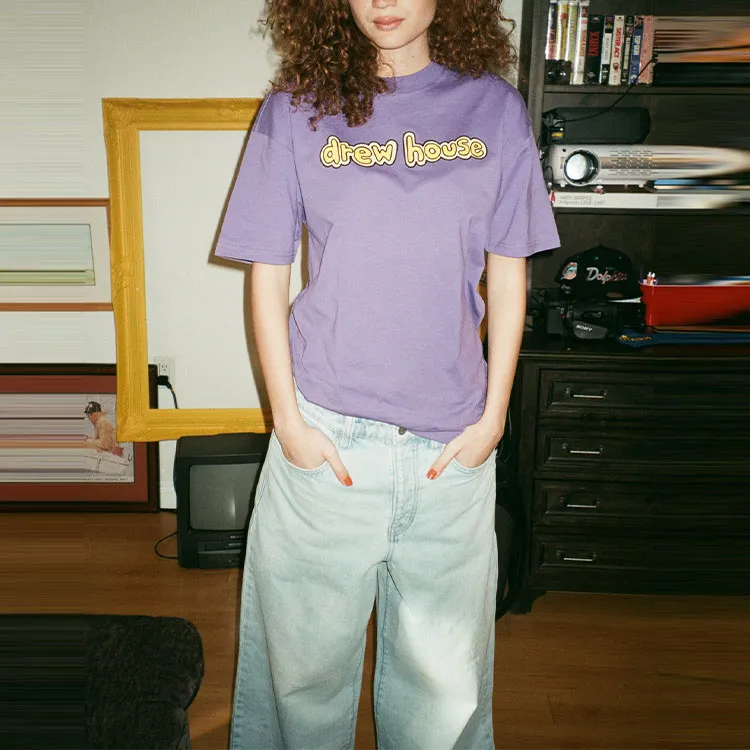 Drew House Letter Logo Series SS22 T Shirt Unisex Violet-7