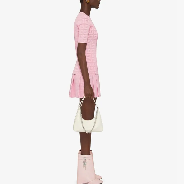Givenchy 4G Pleated Skirt 'Light Pink'-3