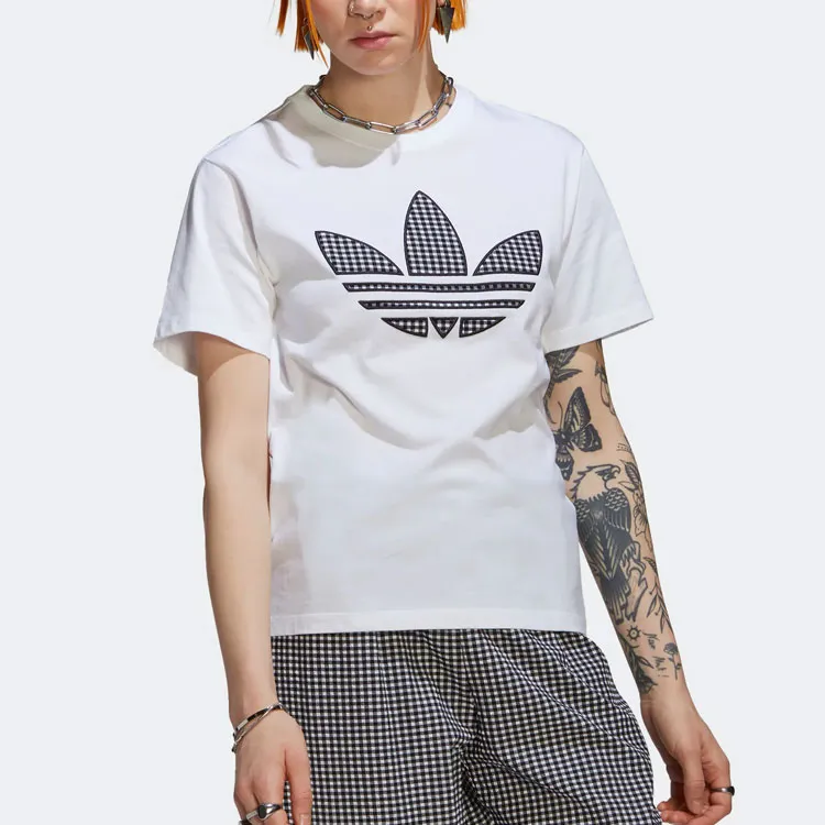 Adidas Originals WHITE T Shirts Women's White-5