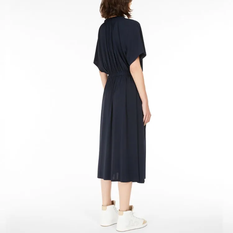 MaxMara Short Sleeved Dresses Women's Navy Blue-2