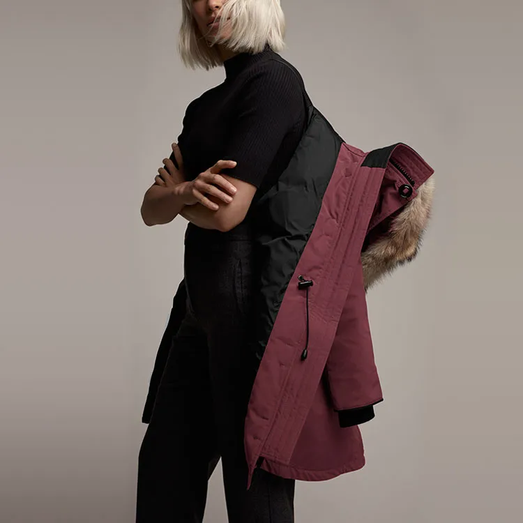 Canada Goose Down Jacket Winter Women's Berry Red-3
