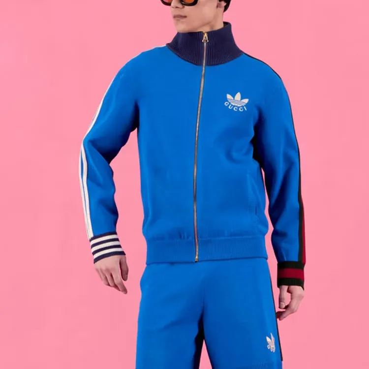 GUCCI X Adidas Viscose Zip Up Jacket-3