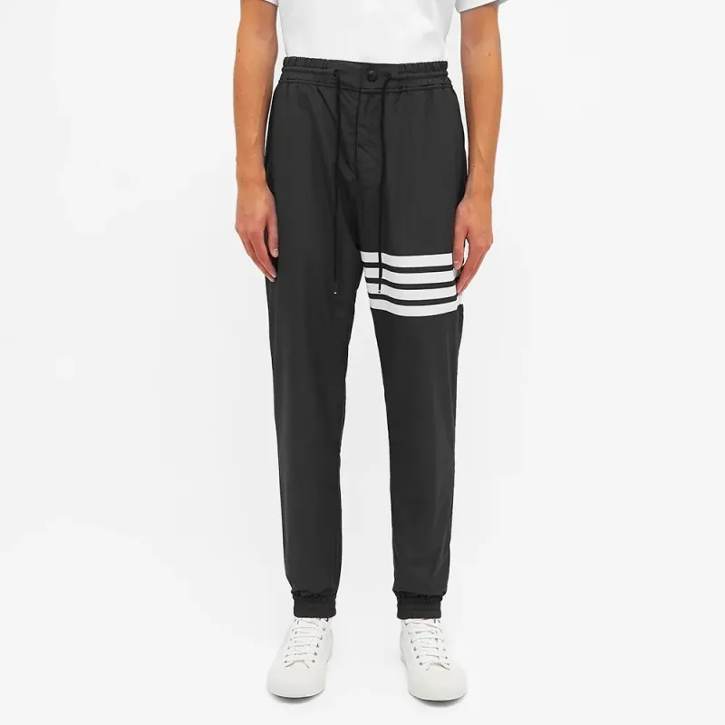 THOM BROWNE Knitted Sweatpants Men Black-3