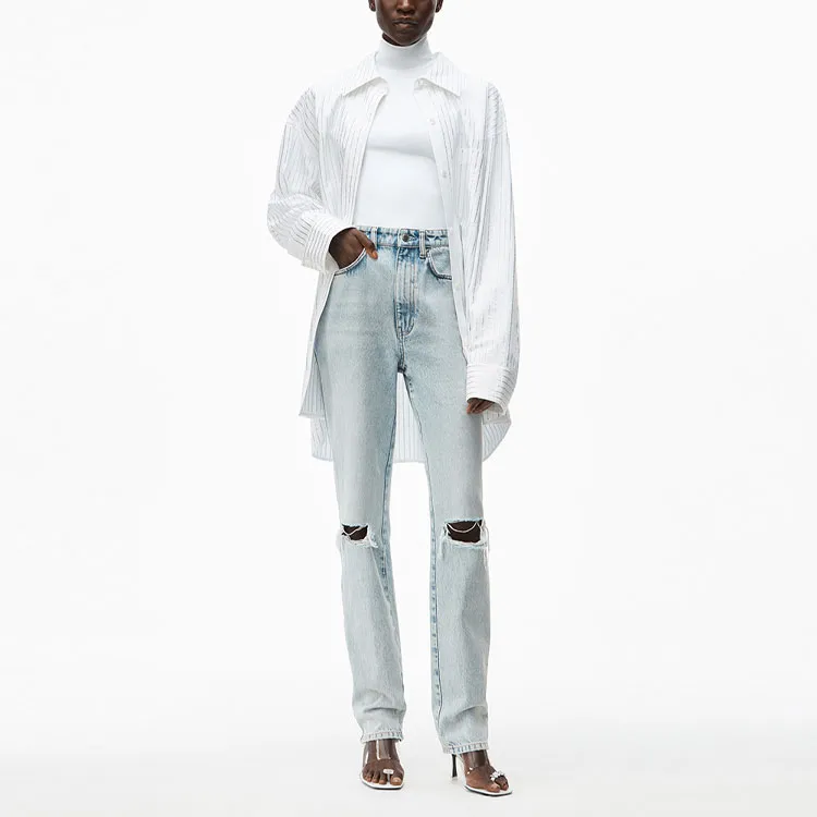 Alexander Wang Jeans Women's Bleached White-1