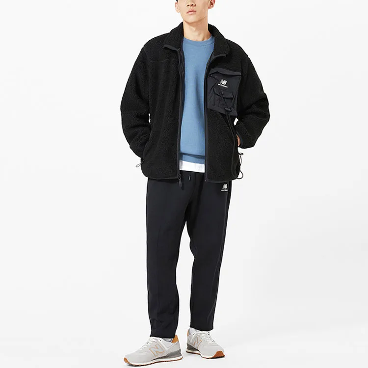 New Balance Unisex Keep Warm Velvet Jackets Unisex Black-4