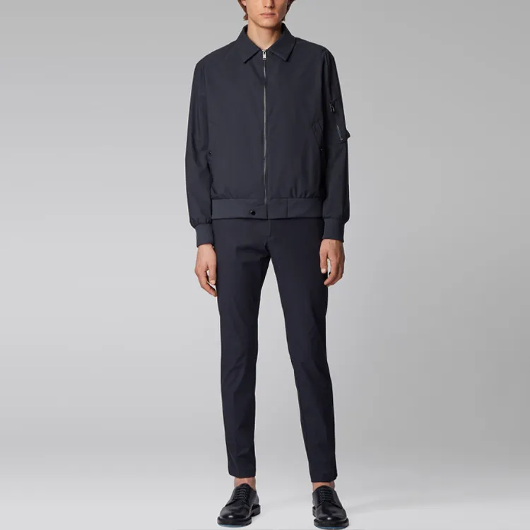 HUGO BOSS Jackets Men Navy Blue-3