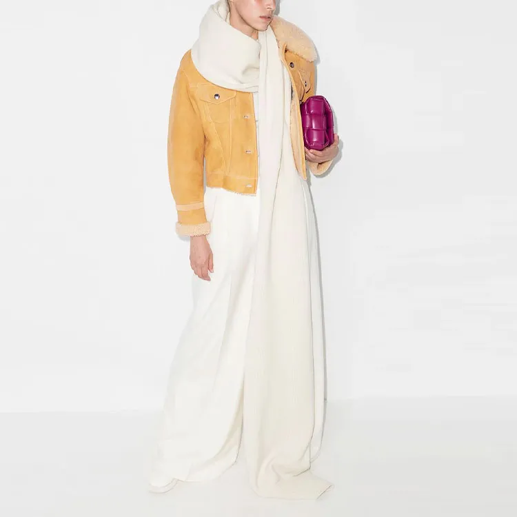 Chloé Leather Jackets Women's Yellow-1