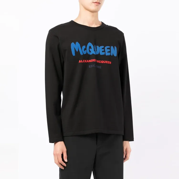 Alexander McQueen T Shirts Men Black-2