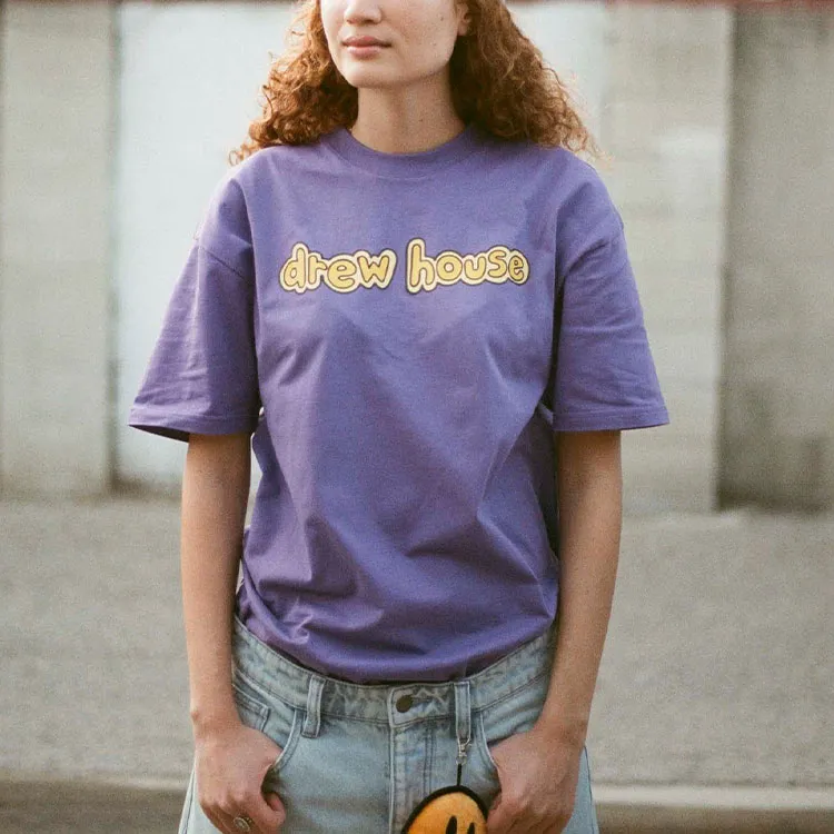 Drew House Letter Logo Series SS22 T Shirt Unisex Violet-9