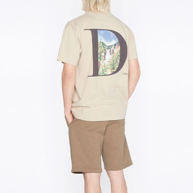 DIOR Dior Quarterly New Products SS22 Drop Shoulder Sleeve T Shirt Men's Ivory-3