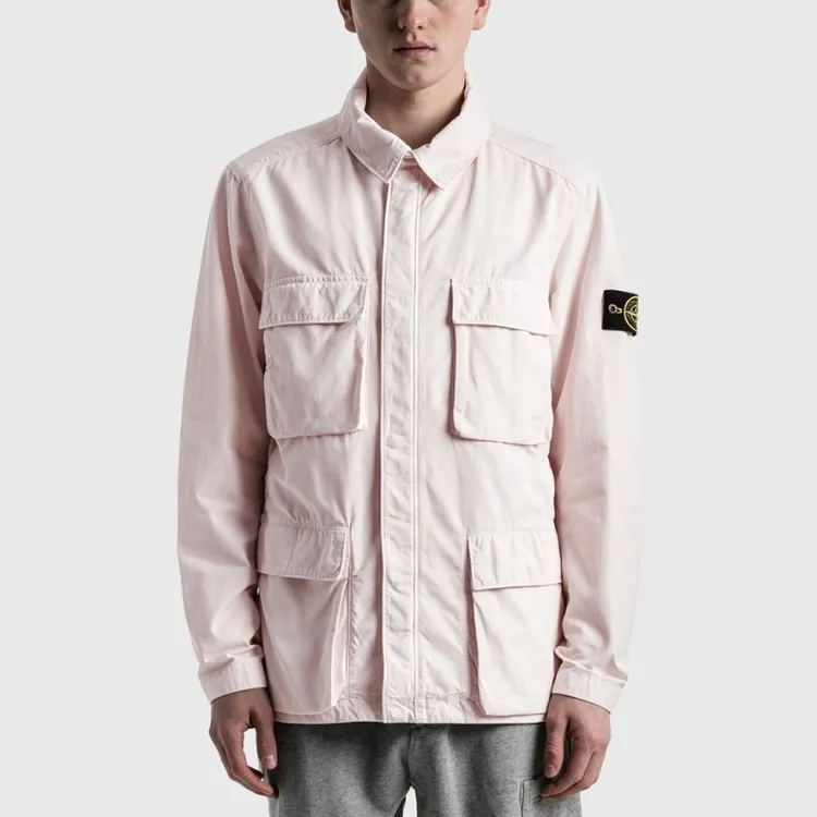 STONE ISLAND Jackets Men Pink-3
