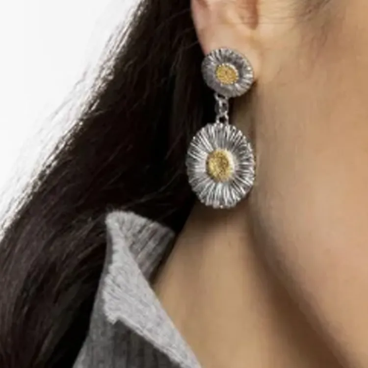 BUCCELLATI BLOSSOMS Series Earrings Women's Silver-1