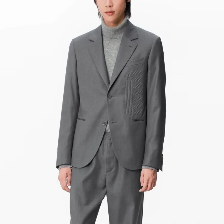 LOUIS VUITTON SS22 Business Suit Coat Men's Gray-3