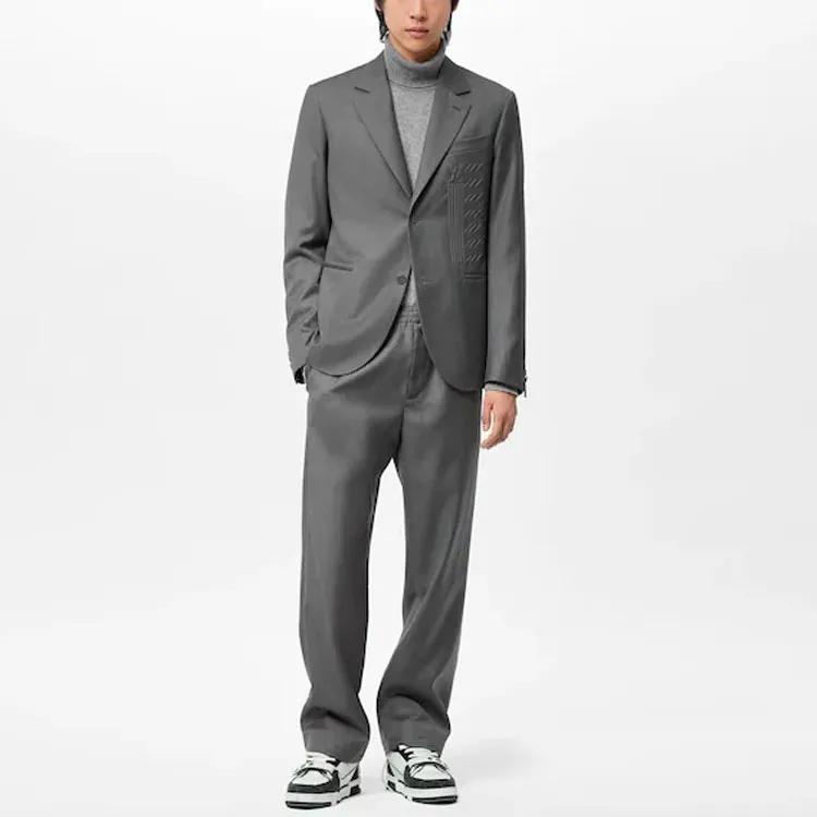 LOUIS VUITTON SS22 Business Suit Coat Men's Gray-1