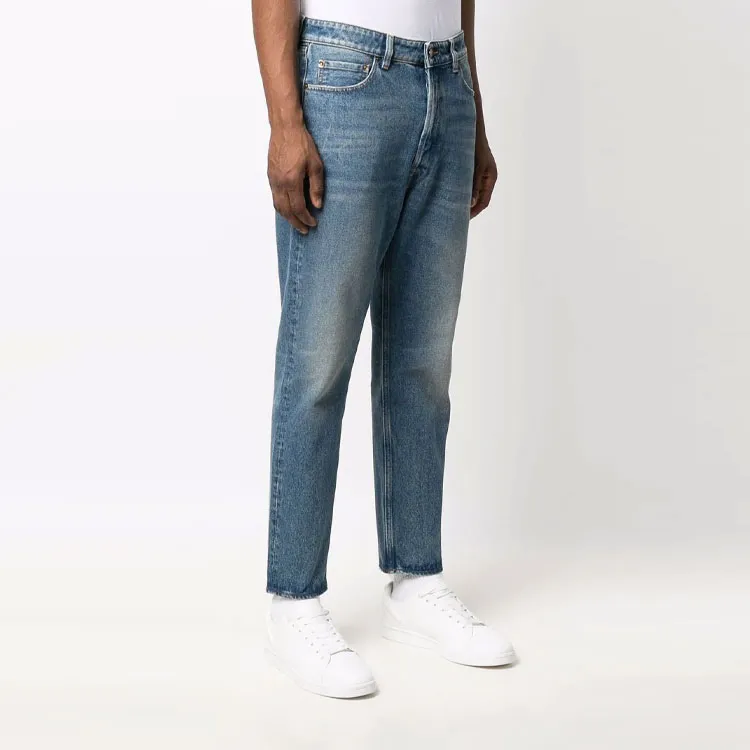 Golden Goose Washed Effect Straight Leg Jeans-3
