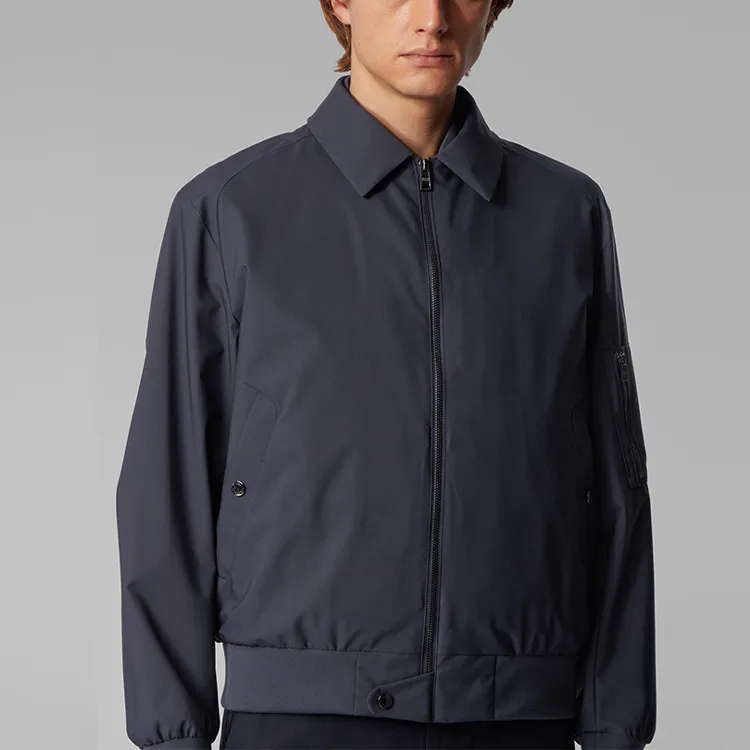 HUGO BOSS Jackets Men Navy Blue-1