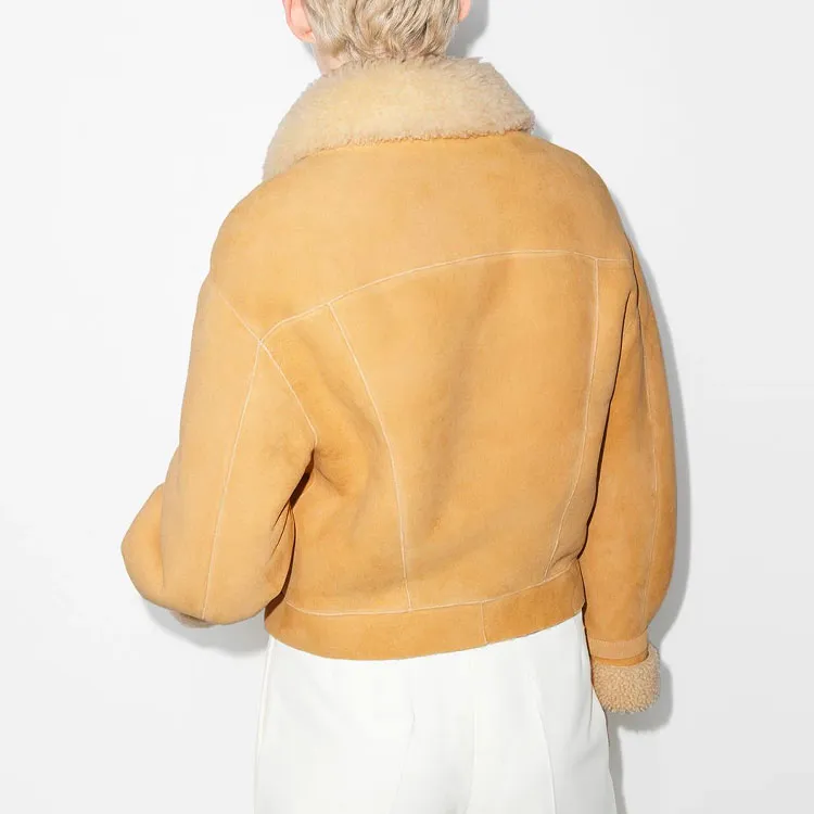 Chloé Leather Jackets Women's Yellow-2