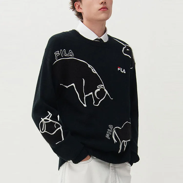 FILA Sweaters Men Black-3
