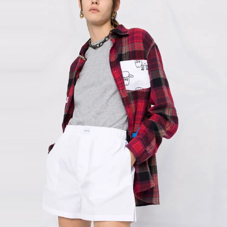 Balenciaga Casual Shorts Regular Fit Women's White-3