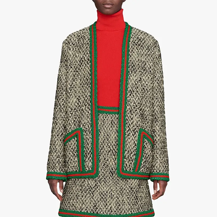 GUCCI Jackets Coats Women's Gray Green-1