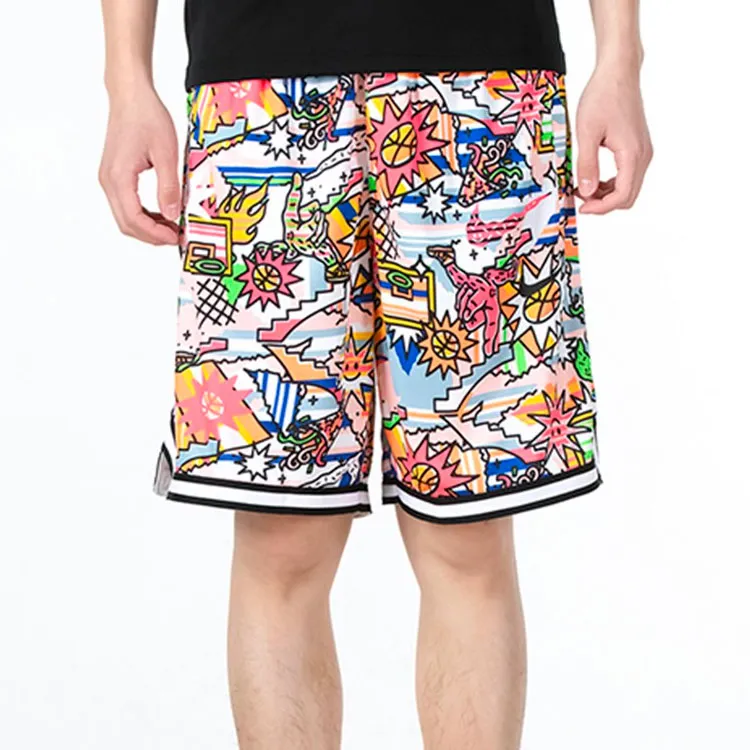 Nike Full Print Cartoon Pattern Breathable Sports Shorts Multicolor-2