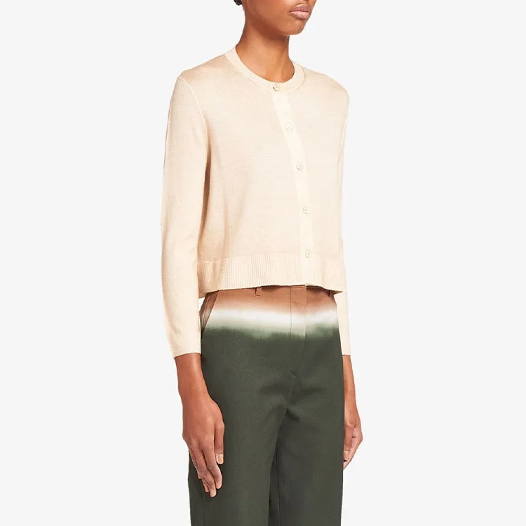 PRADA Cashmere Sweaters Women's Beige-3